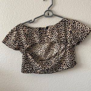 Princess Polly leopard print crop top